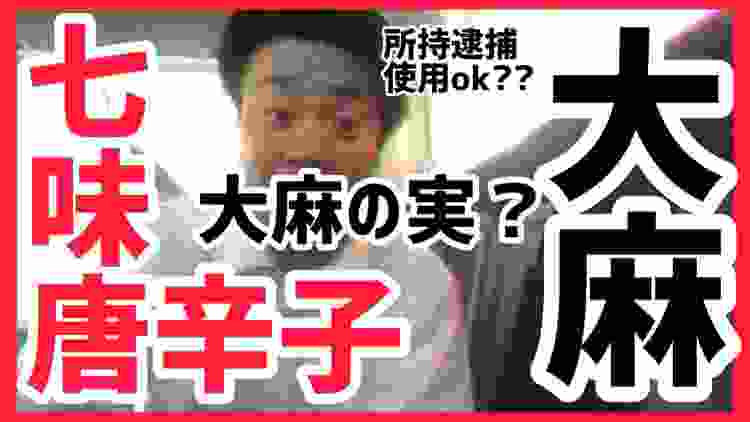 🛑【逮捕】七味唐辛子に大麻(マリファナ)の実！？大麻取締法とは