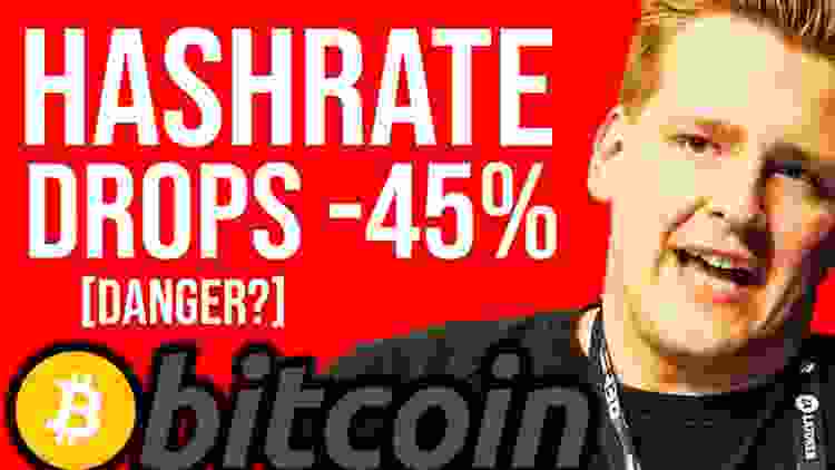 WHAT?! -45% BITCOIN HASHRATE DROP!!! Sell off? Programmer explains