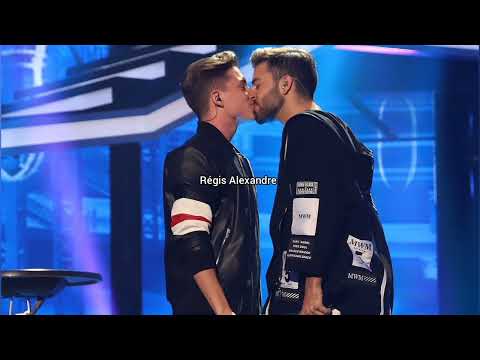 Gay Kissing Agoney y Raoul OT Gala 7 Operación Triunfo