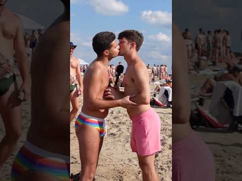 Gay star on the beach