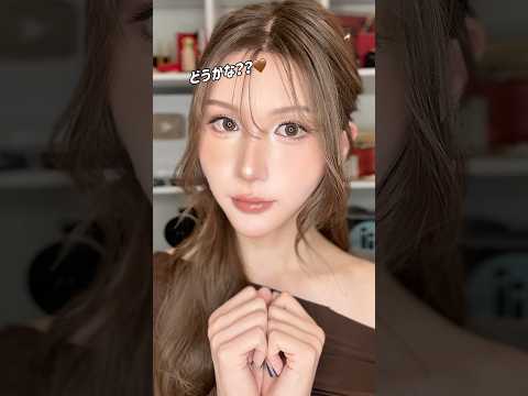【380万再生🔥】本当におとこ?大反響の茶髪ロング女装メイク🤎