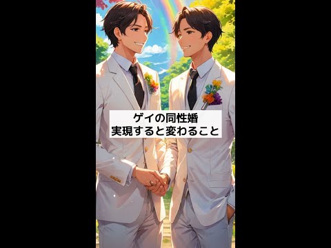 ゲイカップルが結婚できるようになったら困る人なんていないよね本当は！